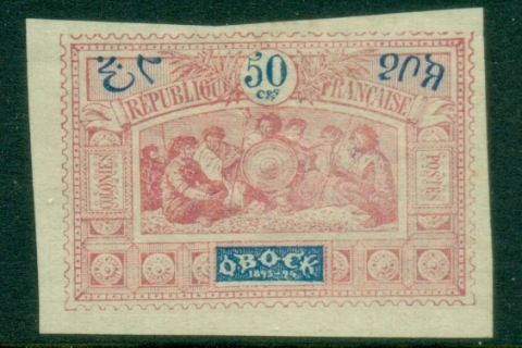 Obock 1894 Somali Warriors 50c