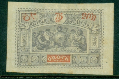 Obock 1894 Somali Warriors 75c