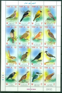 Oman-2002-Birds-sheetlet-MUH-XL-Shipping