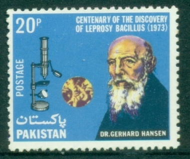 Pakistan-1973-The-100th-Anniversary-of-Gerhard-Hansens-Discovery-of-Leprosy-Bacillus-MUH