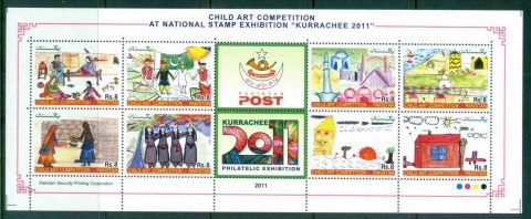 Pakistan-2011-Child-Art-Competition-MS-MUH-lot82498