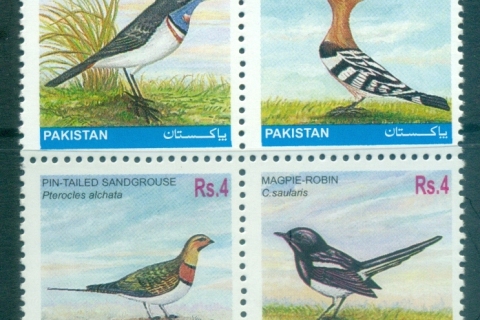 Pakistan-2001-Birds-Blk4-MUH