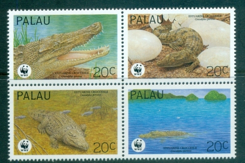 Palau-1994 WWF Estuarine Crocodile