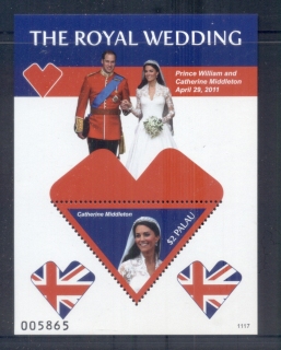 Palau-2011 Royal Wedding William & Kate #1117 $2 MS