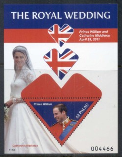 Palau-2011 Royal Wedding William & Kate #1118 $2 MS