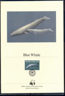 Palau-1983-WWF-Whale-Proof-Edition-Card-FDI