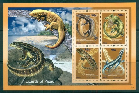 Palau-2012-Lizards-of-Palau-98c-Solomon-Is-Skink-MS-MUH-lot81417