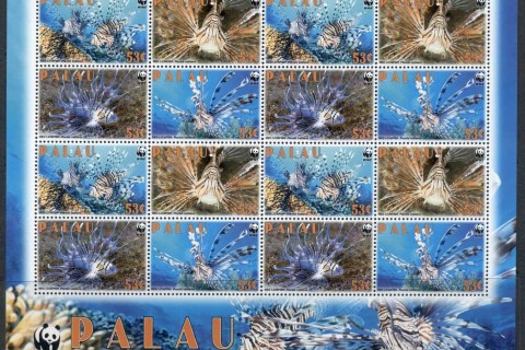 Palau-2009 WWF Red Lionfish sheetlet