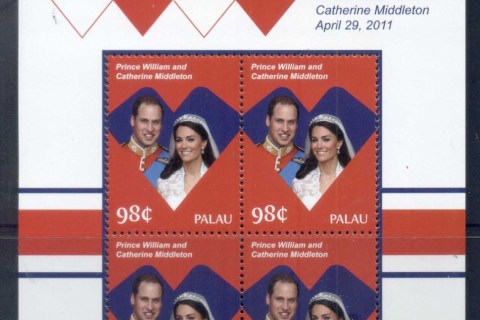 Palau-2011 Royal Wedding William & Kate #1117 98c MS