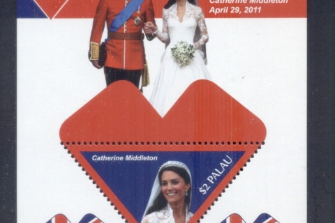 Palau-2011 Royal Wedding William & Kate #1117 $2 MS