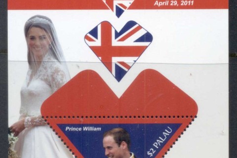 Palau-2011 Royal Wedding William & Kate #1118 $2 MS