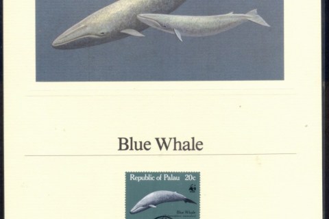 Palau-1983-WWF-Whale-Proof-Edition-Card-FDI
