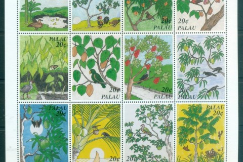 Palau-1997-Native-Birds-sheetlet-MUH