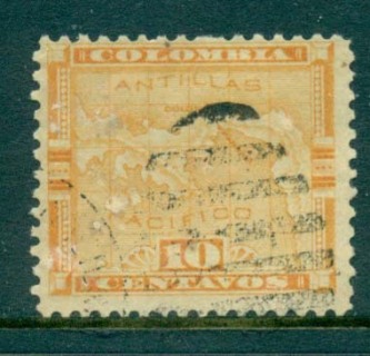 Panama-1892-10c-Map-Sc18-FU-lot31751