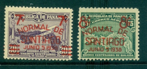 Panama-1938-Normal-School-at-Santiago-Opts-MLH-lot35940