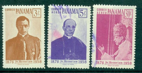 Panama-1959-Pope-Pius-XII-3-4-MUH-FU-lot31786