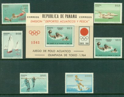 Panama-1964-Aquatic-Sports-MS-MUH-Lot17872