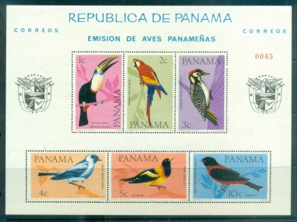 Panama-1965-Birds-MS-MUH