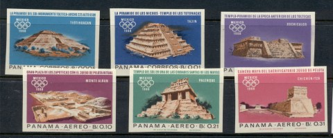 Panama-1967-Summer-Olympics-Mexico-City-Ruins-IMPERF-MUH