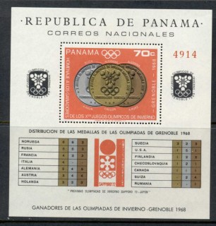 Panama-1968-Winter-Olympics-Grenoble-Medallists-MS-MUH