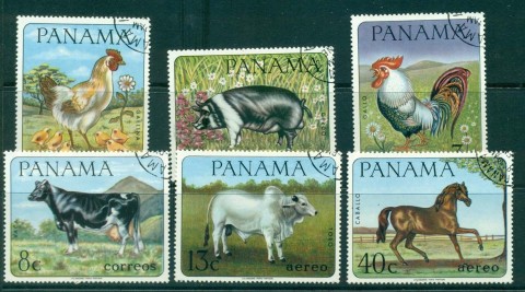 Panama-1987-Farm-Animals-CTO-lot31791