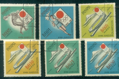 Panama-1964-Summer-Olympics-Tokyo-CTO