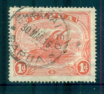 Papua-1916-1d-Lakatoi-FU-lot70912