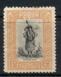 Papua-1932-Pictorial-0-5d-Motuan-girl-toned-top-perf-MLH