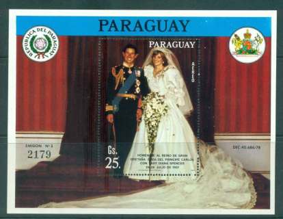 Paraguay-1981 Royal Wedding Charles & Diana