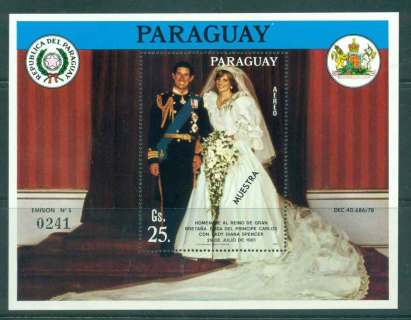 Paraguay-1981 Royal Wedding Charles & Diana