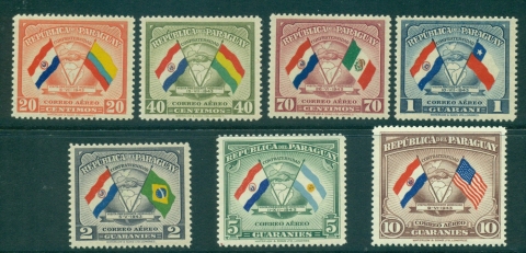 Paraguay-1945-Flags-MUH-lot35502