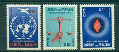 Paraguay-1960-Human-Rights-MUH-lot35937