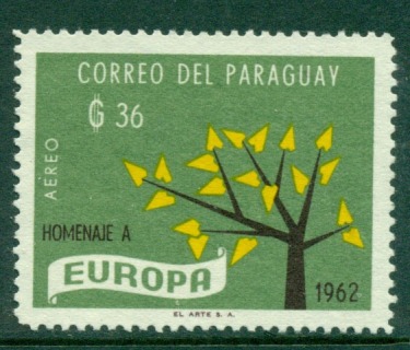 Paraguay-1962-36g-Europa-MNG-Lot17667