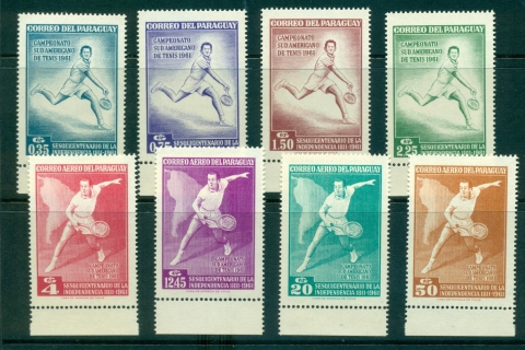 Paraguay-1962-Tennis-MUH-lot35933