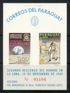 Paraguay-1971-Moon-Landing-2nd-Anniv-MS-IMPERF-MUH