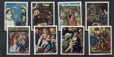 Paraguay-1975-Xmas-paintings-MUH