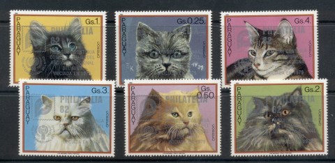 Paraguay-1982-IYC-International-year-of-the-Child-opt-on-Cats