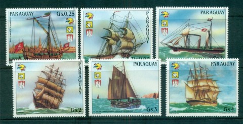 Paraguay-1984-UPU-Congress-Hamburg-Ships-MUH-lot59466