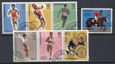 Paraguay-1986-Summer-Olympics-Seoul-CTO