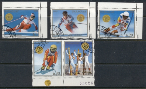 Paraguay-1988-Winter-Olympics-Calgary-Gold-medallists-CTO