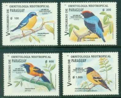 Paraguay-1995-The-5th-Neo-tropical-Ornithological-Congress-Asuncion-Local-Song-Birds-MUH
