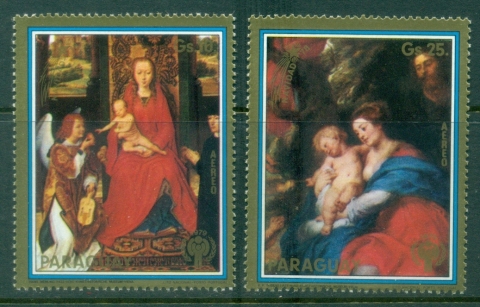 Paraguay-1979-Xmas-Madonna-Paintings
