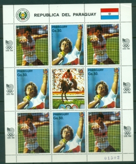 Paraguay-1987-Summer-Olympics-Seoul-30g-Claudia-Losch-MS-MUH-XL-Shipping