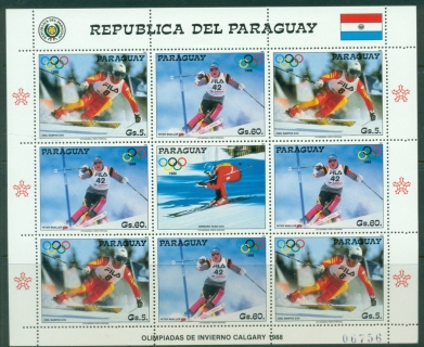 Paraguay-1987-Winter-Olympics-Calgary-Joel-Gaspoz-Peter-Muller-MS-MUH-XL-Shipping