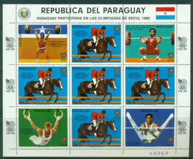 Paraguay-1988-Summer-Olympics-Seoul-Equestrian-MS-Muh-XL-Shipping