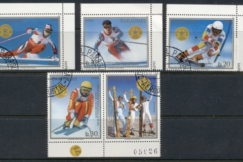 Paraguay-1988-Winter-Olympics-Calgary-Gold-medallists-CTO