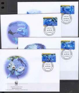 Penrhyn-Is-2003 WWF Ocean Sunfsh FDCs