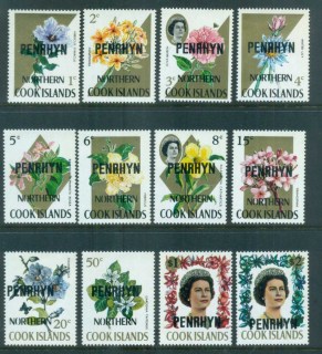 Penrhyn-Is-1973-Flowers-Opt-on-Cook-Is-MUH-lot81354