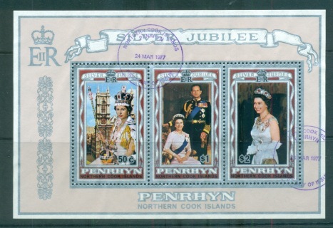 Penrhyn-Is-1977-QEII-Silver-Jubilee-MS-FU-lot70877