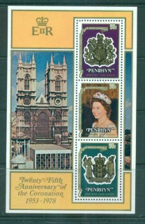 Penrhyn-Is-1978-QEII-Coronation-25th-Anniversary-MS-MUH-lot71992